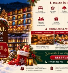 Ofertă Moș Nicolae 2026 la Bran | 2 Nopți cu Demipensiune și SPA – 599 lei/persoană