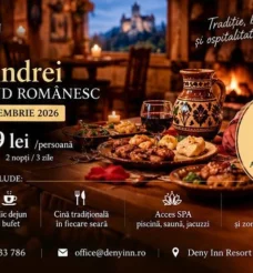 Ofertă Sfântul Andrei 2026 la Bran | 2 nopți cu SPA – 699 lei/persoană
